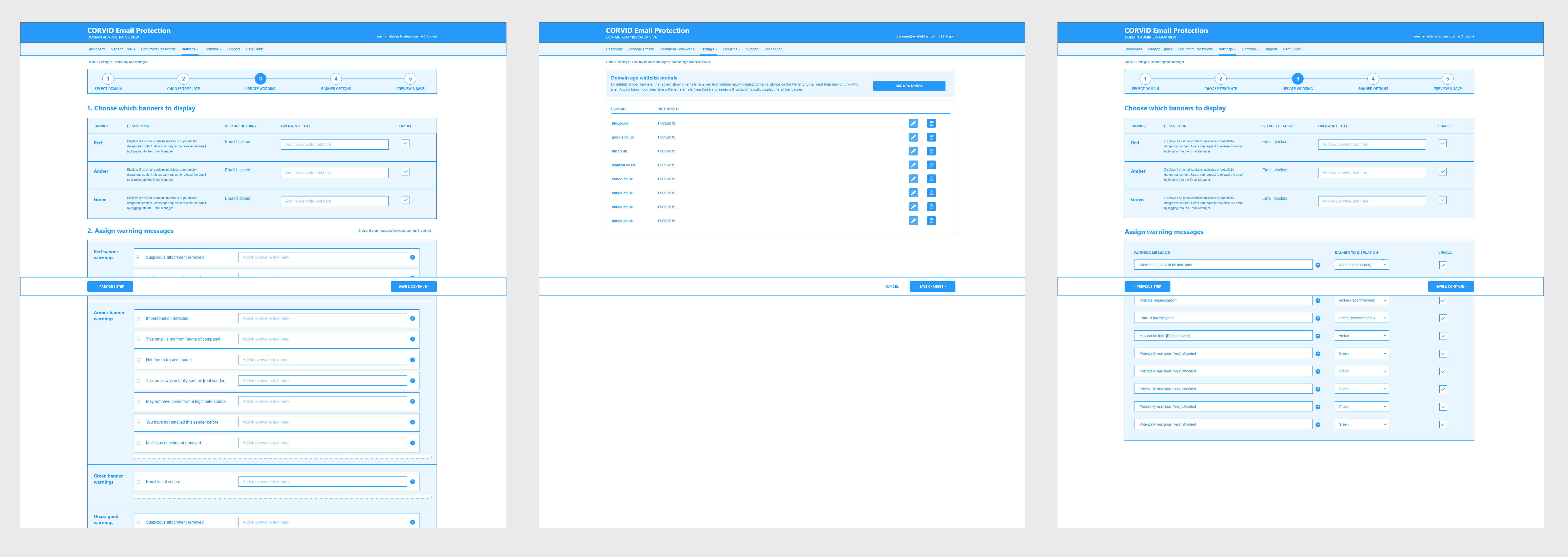 Client portal user journeys A selection of screens from the XD prototype